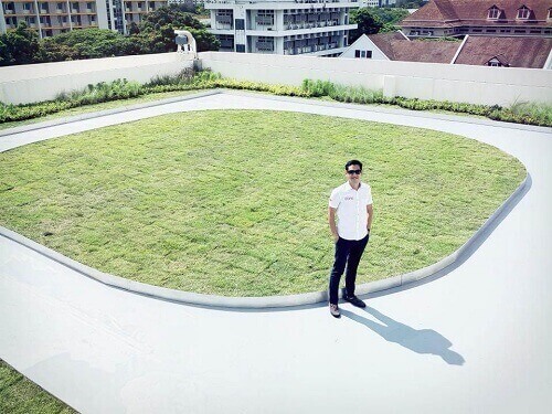 Thi công vườn trên mái với PlanterCell 30P tại đại học Chunglalongkorn