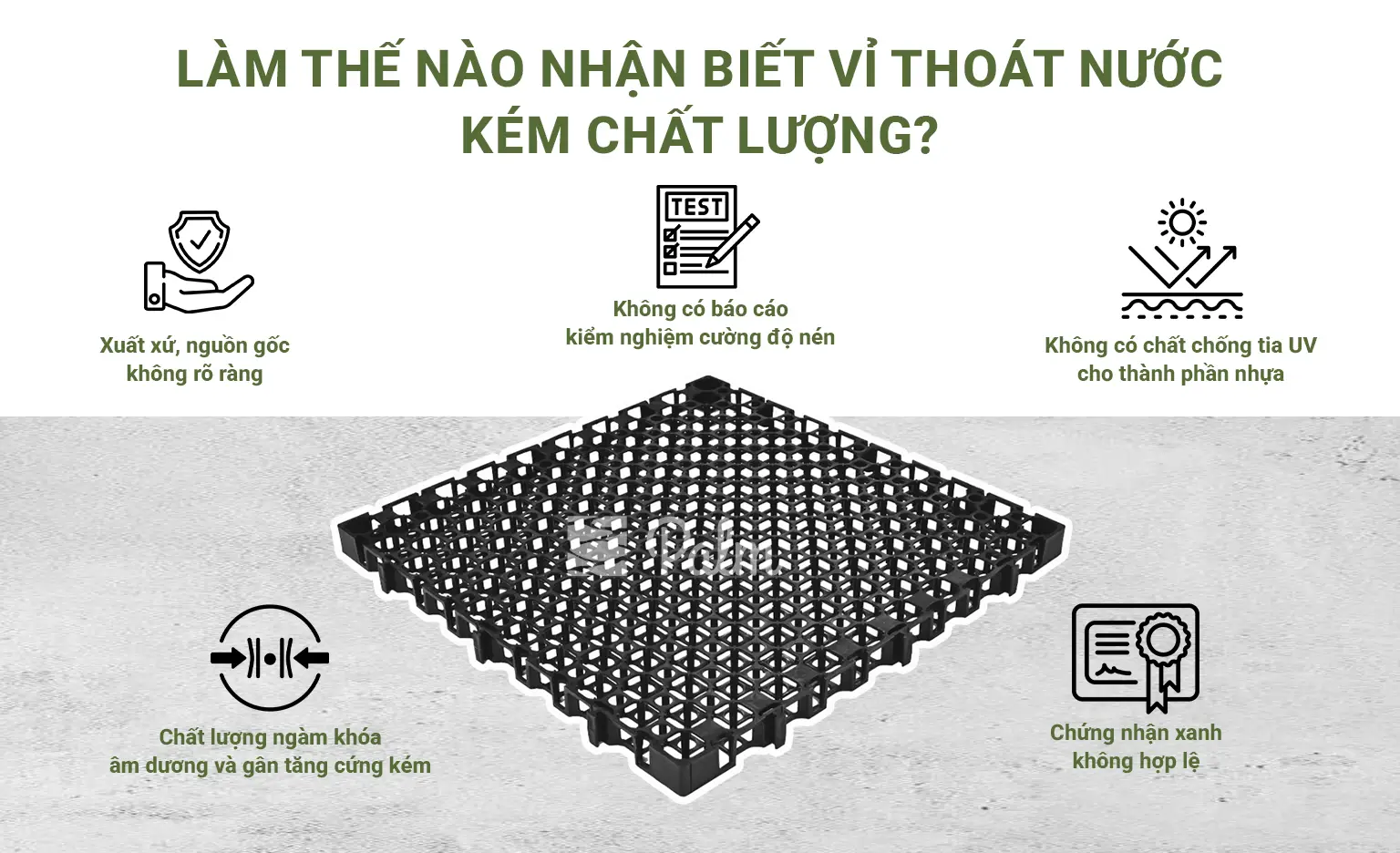 Vỉ Thoát Nước Giá Rẻ: Tiết Kiệm Hay Rủi Ro?