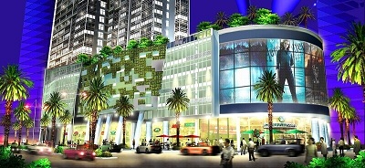 Thiết kế vườn trên tường tòa SM Keppel - Philipines